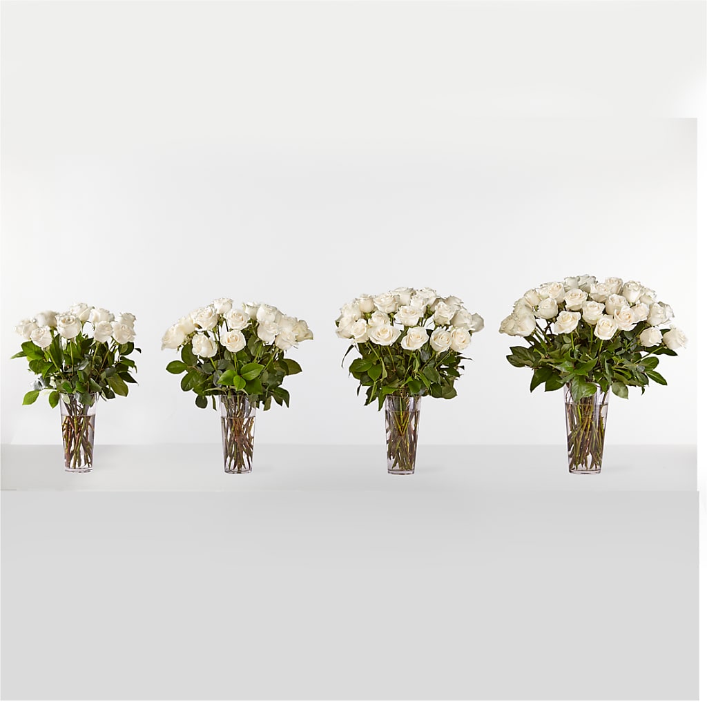 Long Stem White Rose Bouquet – My Flower Market, Santa Ana CA