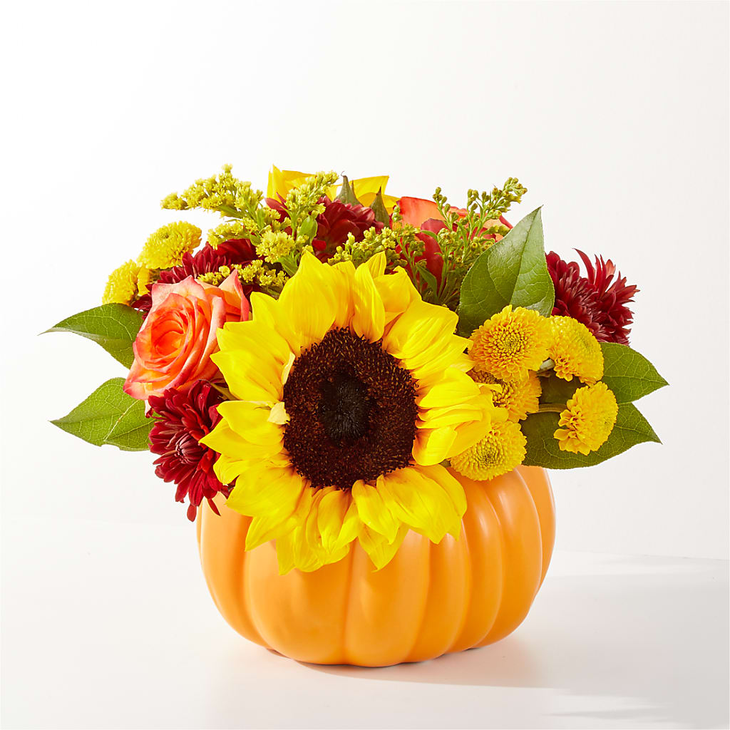 Golden Gourd Pumpkin Bouquet – My Flower Market, Santa Ana CA