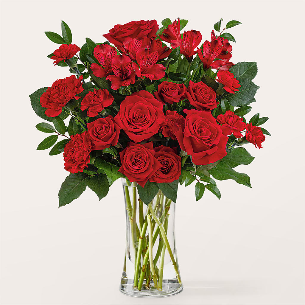 Brilliant Ruby Bouquet – My Flower Market, Santa Ana CA