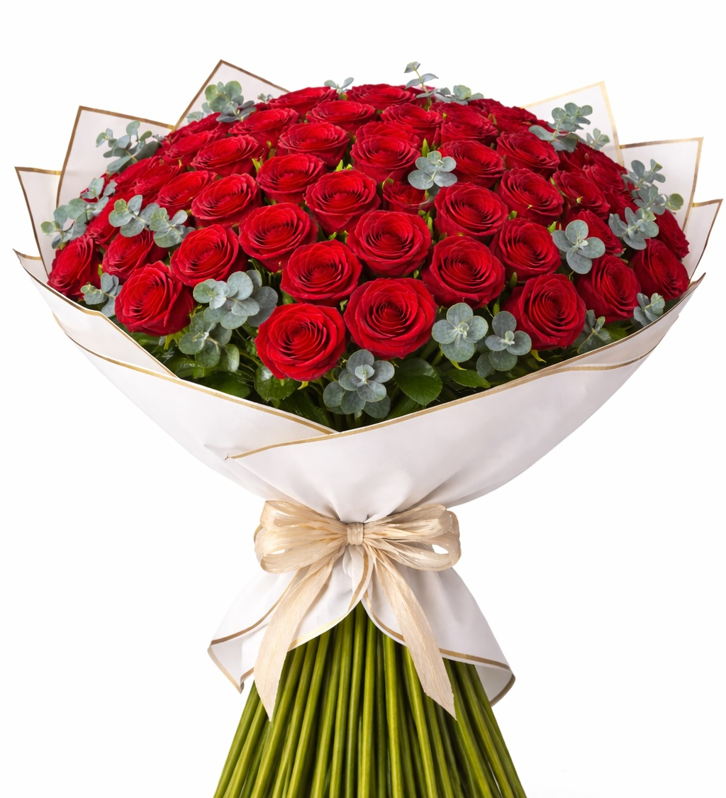 Red Roses Wrapped – My Flower Market, Santa Ana CA
