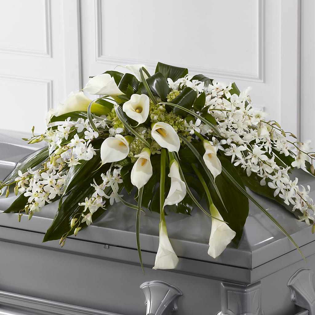 Angel Wings Casket Spray – My Flower Market, Santa Ana CA
