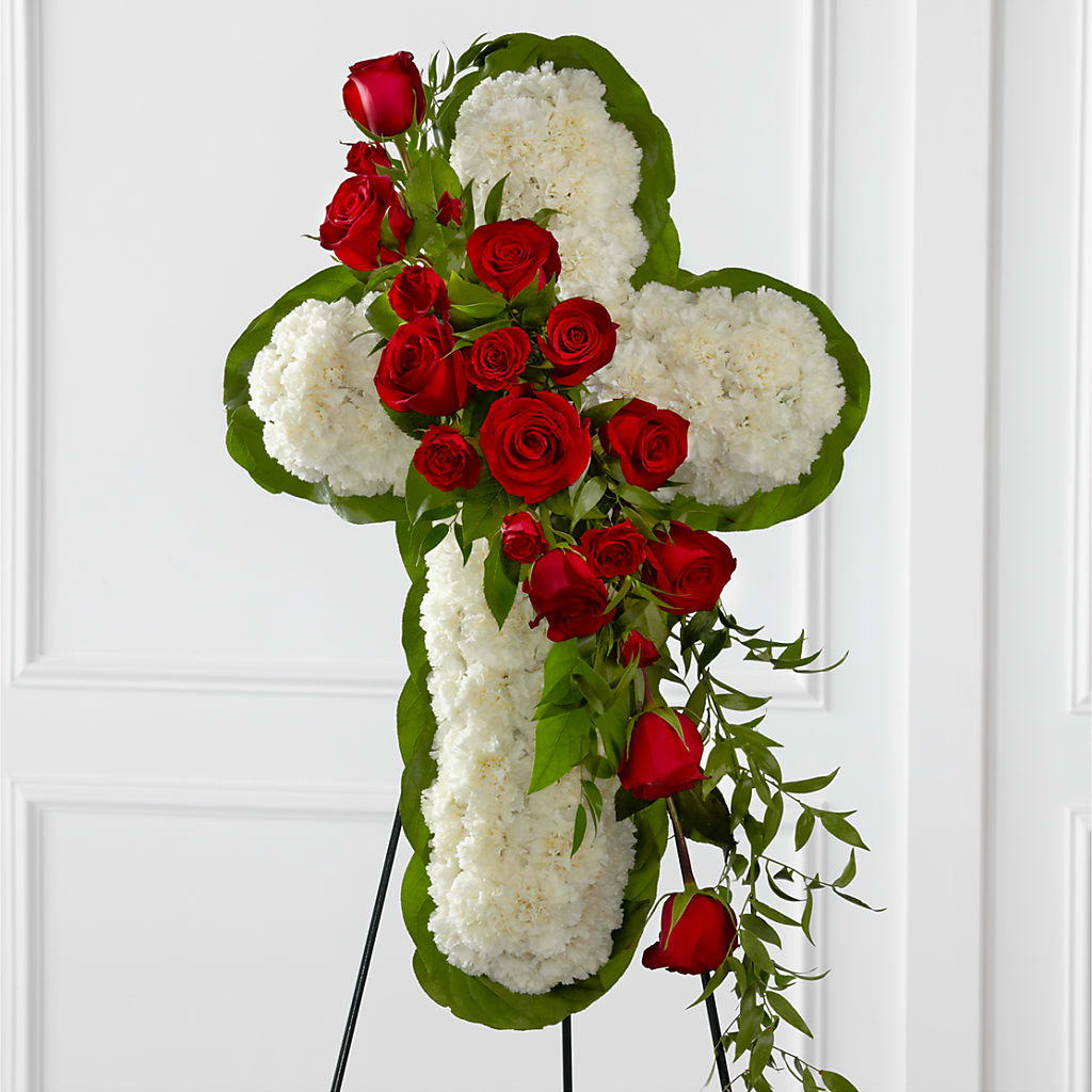 Floral Cross Easel – My Flower Market, Santa Ana CA
