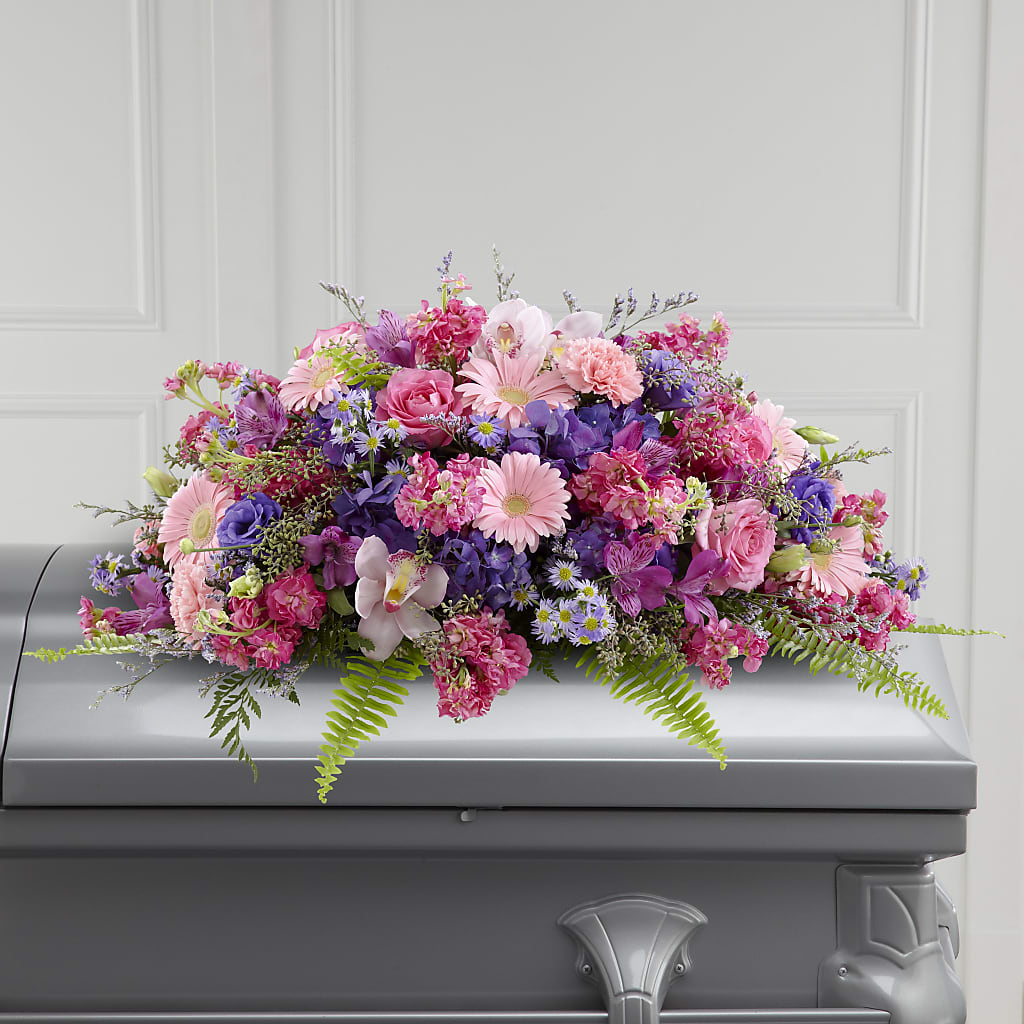 Glorious Garden Casket Spray – My Flower Market, Santa Ana CA
