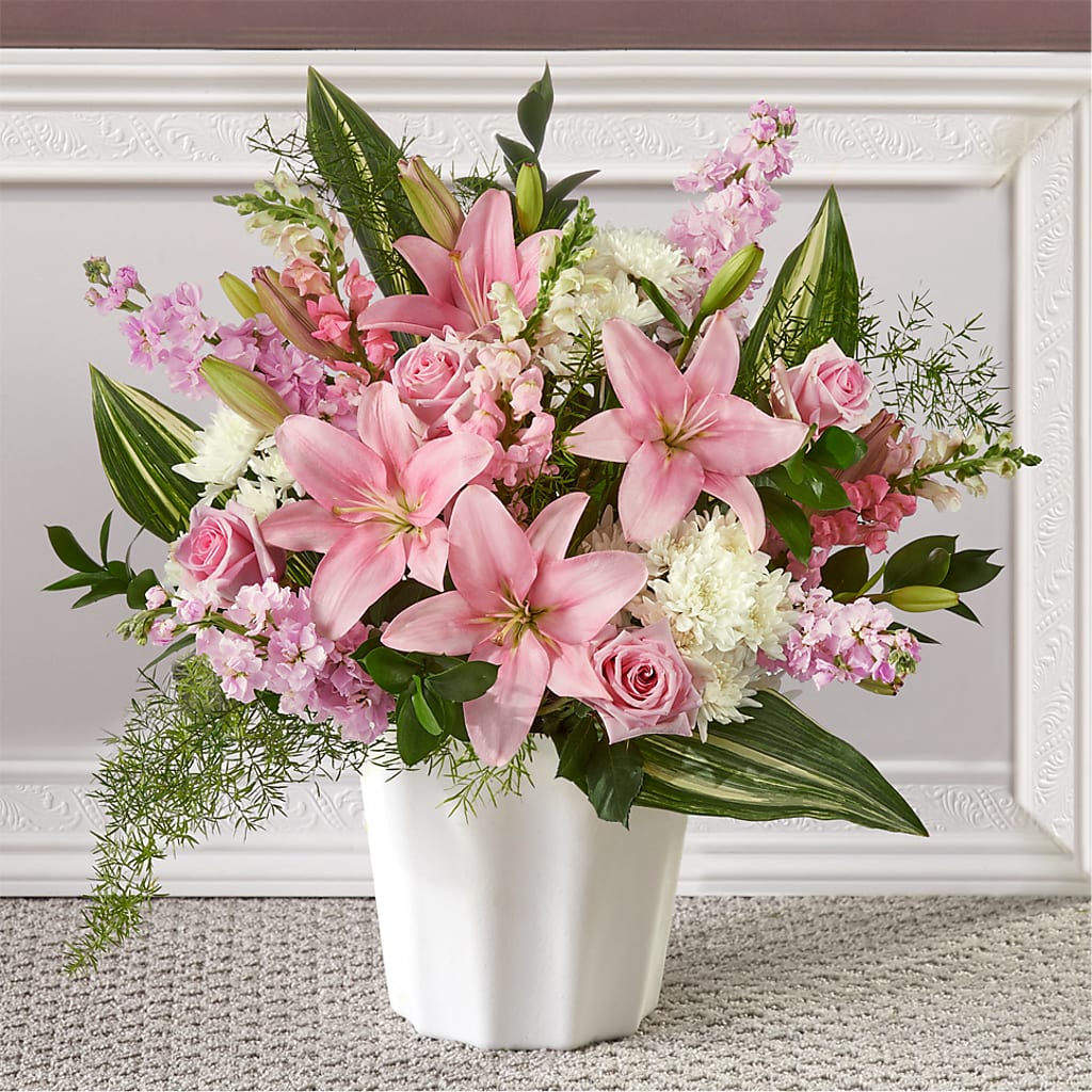 Simply Serene Floor Basket – My Flower Market, Santa Ana CA