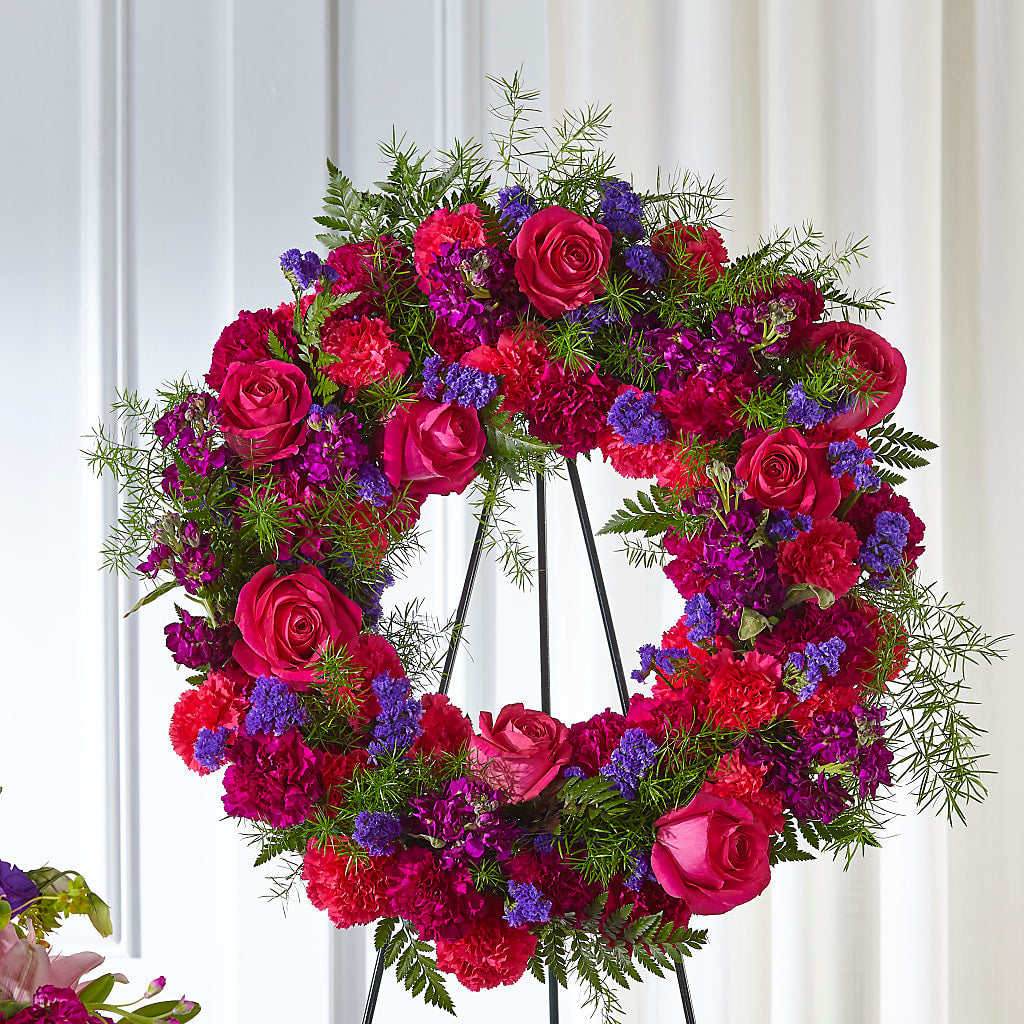 Calming Colors Wreath – My Flower Market, Santa Ana CA