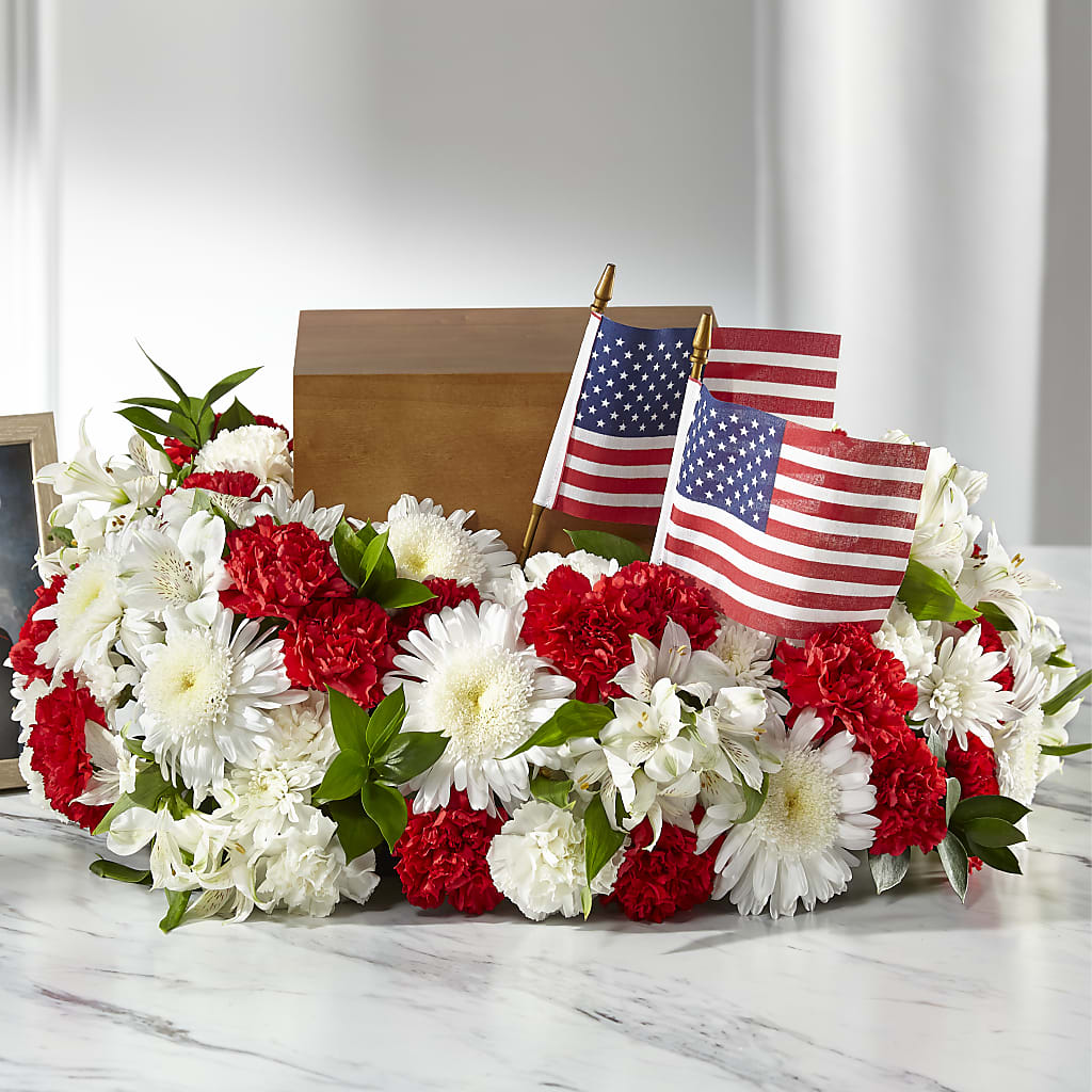Spirit of Patriotism Cremation Adornment – My Flower Market, Santa Ana CA