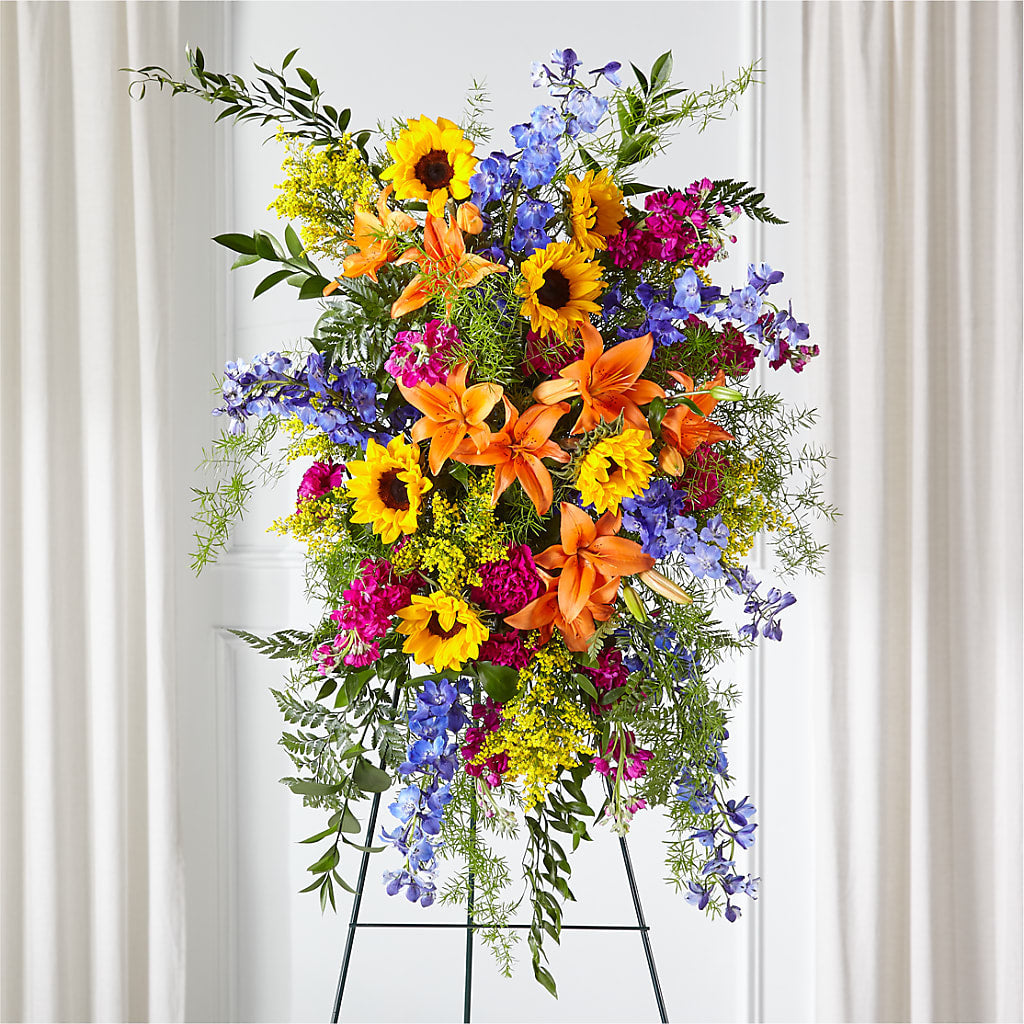 Sunlit Memories Standing Spray (Standard) – My Flower Market, Santa Ana CA