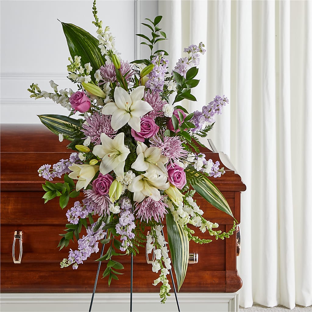 Grateful Hearts Standing Spray – My Flower Market, Santa Ana CA