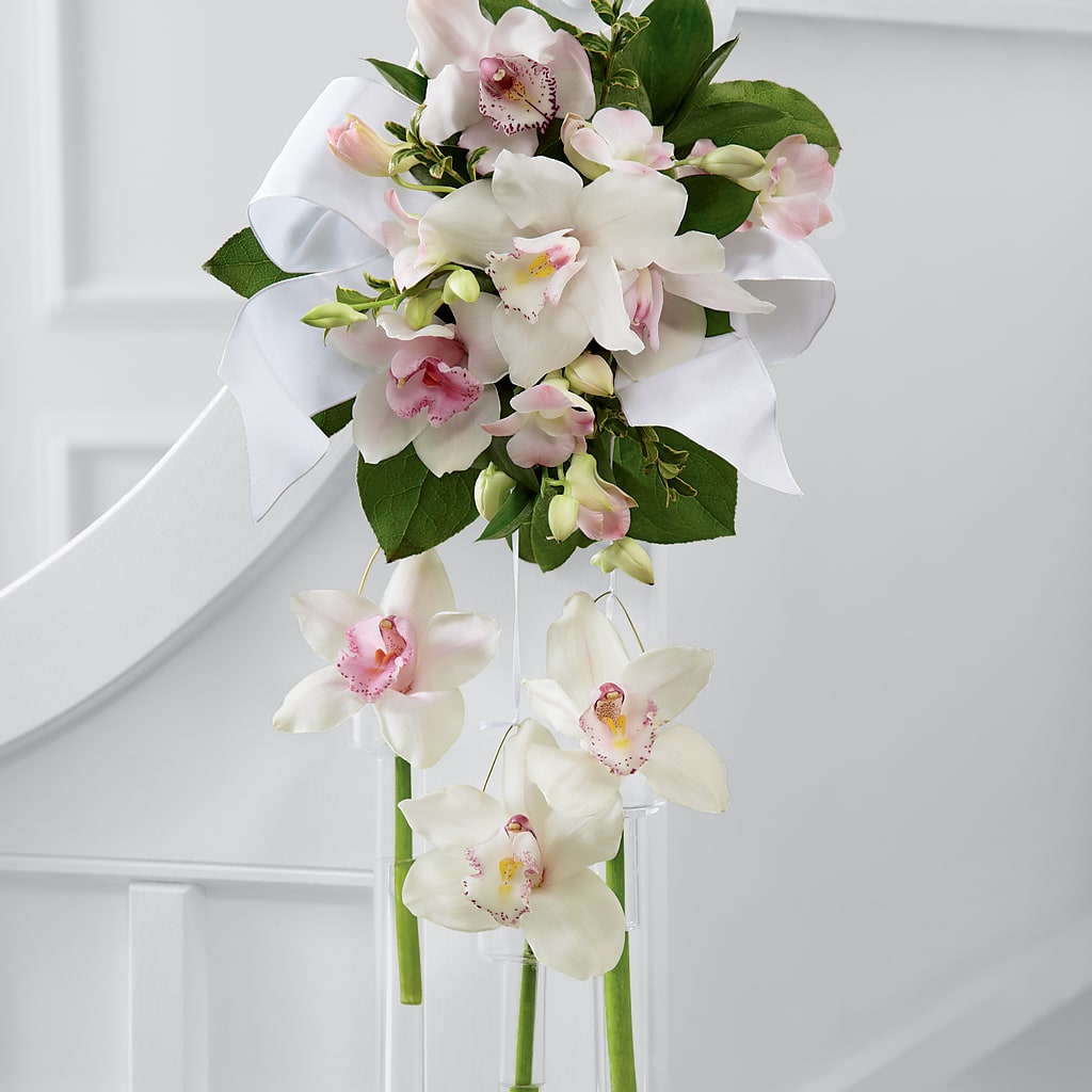 Perfect Entrance Pew Arrangement – My Flower Market, Santa Ana CA