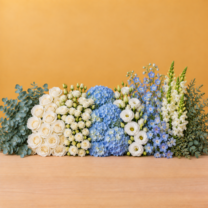 Blue & White DIY Bulk Flower Box –  My Flower Market, Santa Ana CA