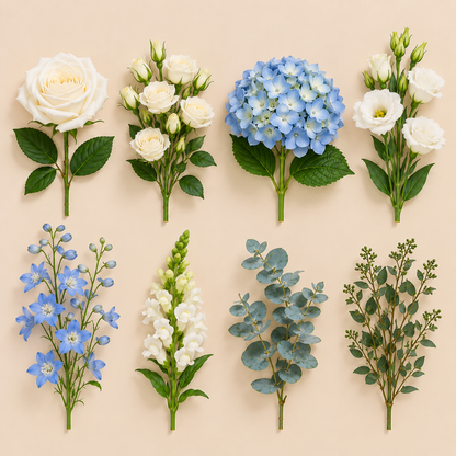 Blue & White DIY Bulk Flower Box –  My Flower Market, Santa Ana CA