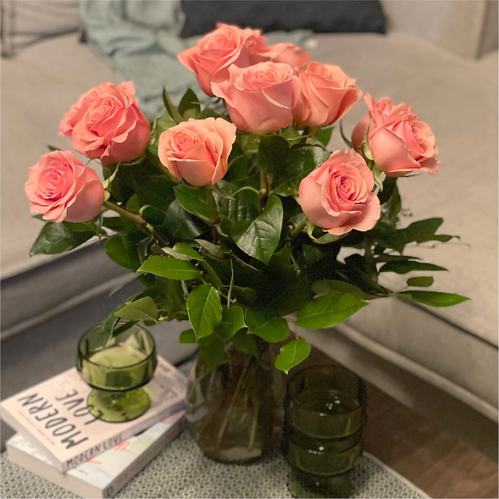 Long Stem Pink Rose Bouquet –  My Flower Market, Santa Ana CA
