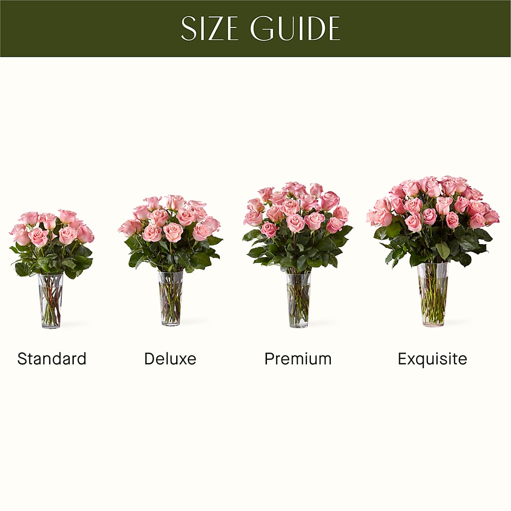 Long Stem Pink Rose Bouquet –  My Flower Market, Santa Ana CA