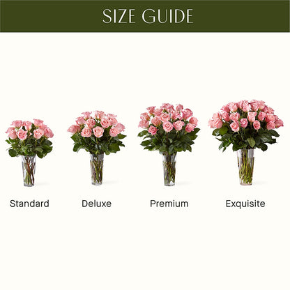 Long Stem Pink Rose Bouquet –  My Flower Market, Santa Ana CA