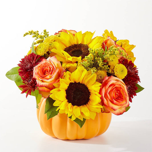 Golden Gourd Pumpkin Bouquet –  My Flower Market, Santa Ana CA