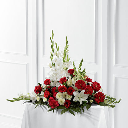 Crimson & White Arrangement –  My Flower Market, Santa Ana CA