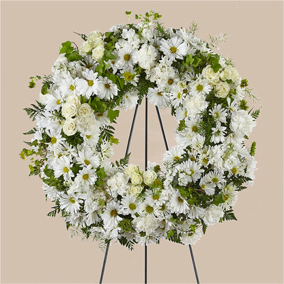 Faithful Wishes Wreath –  My Flower Market, Santa Ana CA