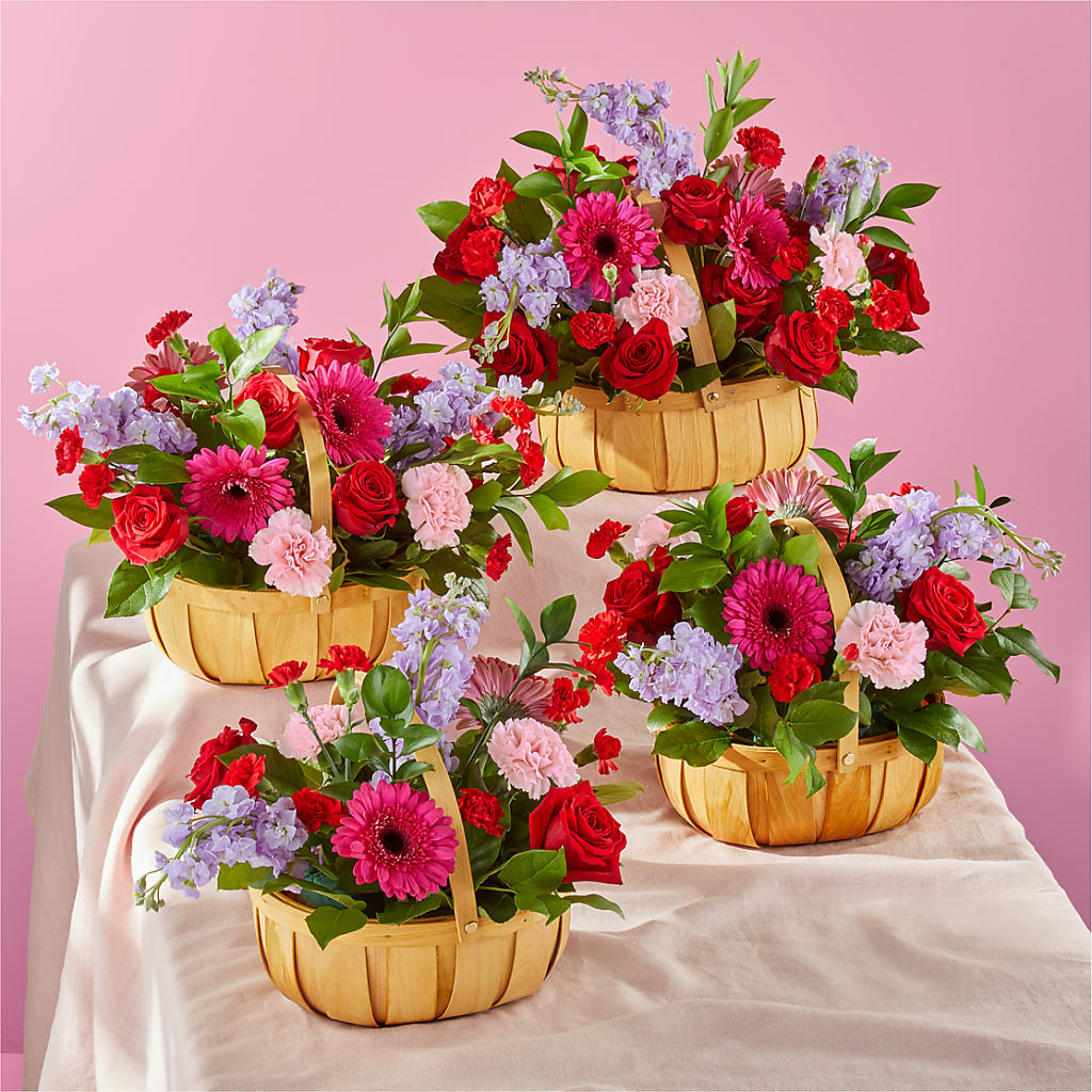 Pink Picnic Basket –  My Flower Market, Santa Ana CA