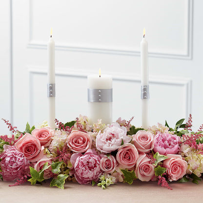 Worldwide Romance Unity Candle Arrangement –  My Flower Market, Santa Ana CA